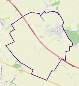 Poziția localității Saudemont