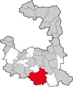 Poziția comunei Sauerlach pe harta districtului München