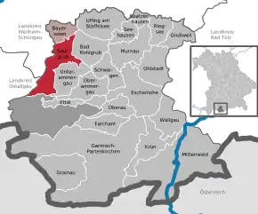 Poziția localității Saulgrub