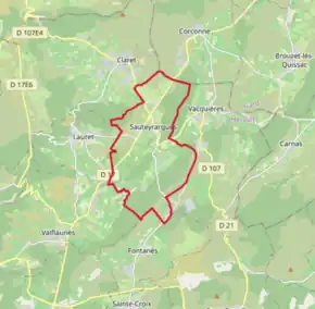 Poziția localității Sauteyrargues