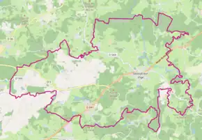 Poziția localității Sauviat-sur-Vige