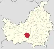 Localizarea comunei în județul Cluj