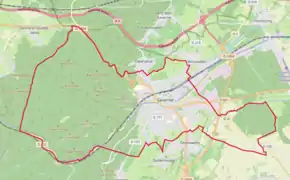 Poziția localității Saverne