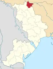 Poziția localității Savran