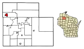 Poziția localității Hayward, Wisconsin