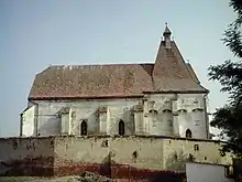 Biserica fortificată din BoianPlanul fortificației de la Boian