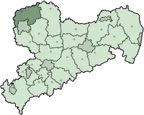 Poziția regiunii Delitzsch