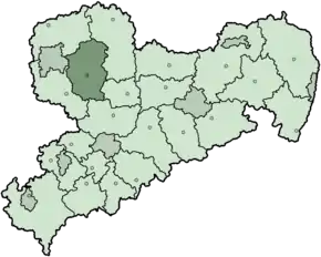 Poziția regiunii Muldental