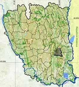 Poziția localității Scânteiești