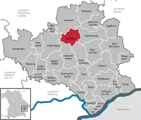 Poziția localității Schönau