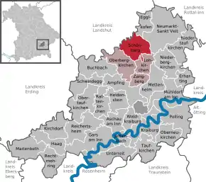 Poziția localității Schönberg