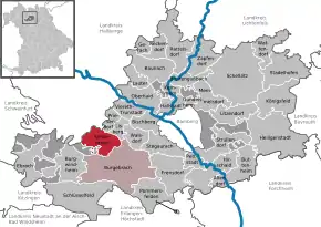 Poziția localității Schönbrunn i.Steigerwald