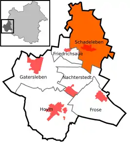 Poziția localității Schadeleben