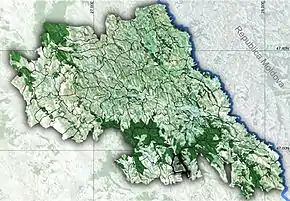 Amplasarea în cadrul județului