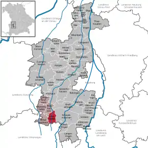 Poziția localității Scherstetten