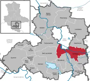 Poziția localității Schkopau