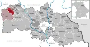 Poziția  Schlammersdorf pe harta districtului Neustadt a.d.Waldnaab