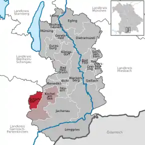 Poziția localității Schlehdorf