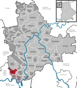 Poziția localității Schollbrunn