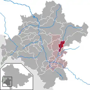Poziția localității Schwarza