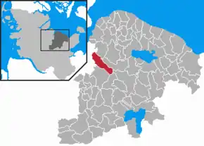 Poziția localității Schwentinental