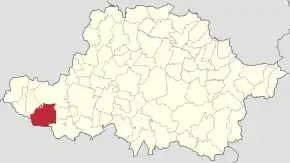 Localizare în cadrul județului