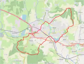 Poziția localității Sedan