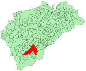 Poziția localității Segovia