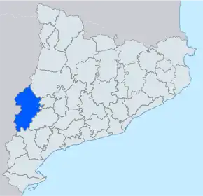 Poziția localității Segrià