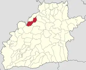 Localizare în cadrul județului