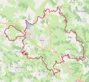 Poziția localității Seilhac