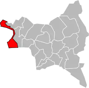 Poziția localității Cantonul Saint-Ouen-sur-Seine