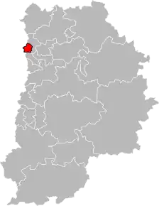 Poziția localității Cantonul Chelles