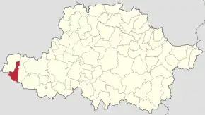 Localizare în cadrul județului