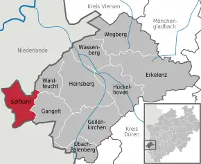 Poziția localității Selfkant