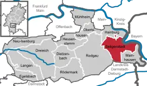 Poziția localității Seligenstadt