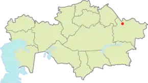 Poziția localității Semeı