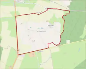 Poziția localității Semousies