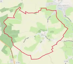 Poziția localității Senlis