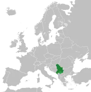Serbia și Muntenegru pe continentul European