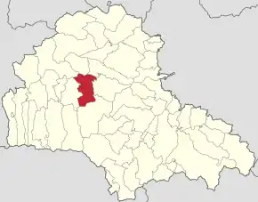 Localizare în cadrul județului