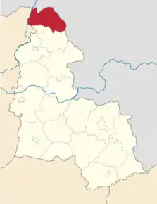 Poziția localității Seredîna-Buda