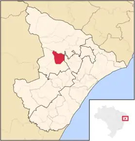 Poziția localității Nossa Senhora Aparecida