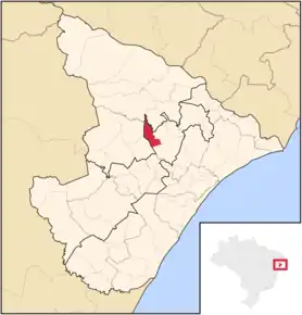 Poziția localității São Miguel do Aleixo