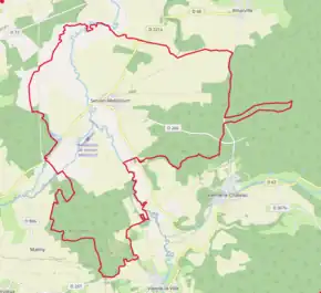 Poziția localității Servon-Melzicourt