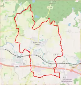 Poziția localității Servon-sur-Vilaine