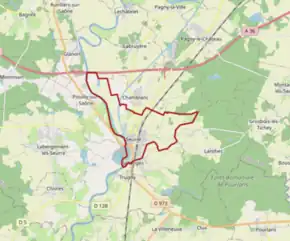 Poziția localității Seurre