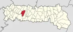 Poziția localității Sfântu Gheorghe