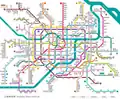 Schema schemei rețelei de metrou Shanghai