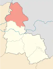 Poziția localității Raionul Șostka, Sumî